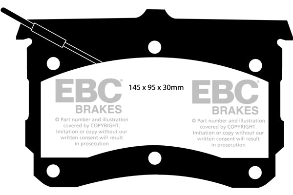 Pastiglie Freno EBC Ultimax DP132 per Citroen DS 20, Citroen DS 21 e altre