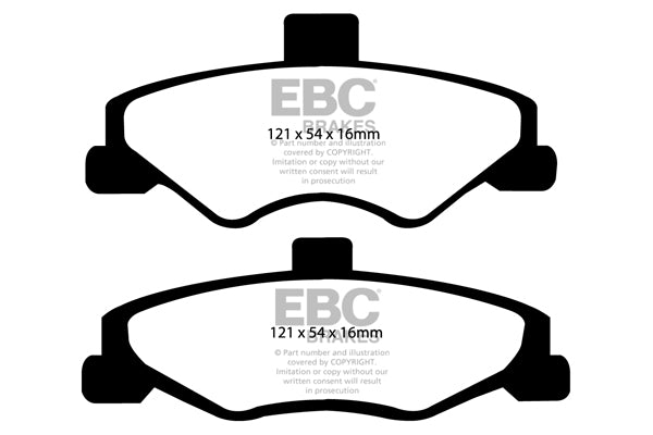 Pastiglie Freno EBC Ultimax DP1323 per Chevrolet Camaro (4th Gen) e Pontiac Firebird