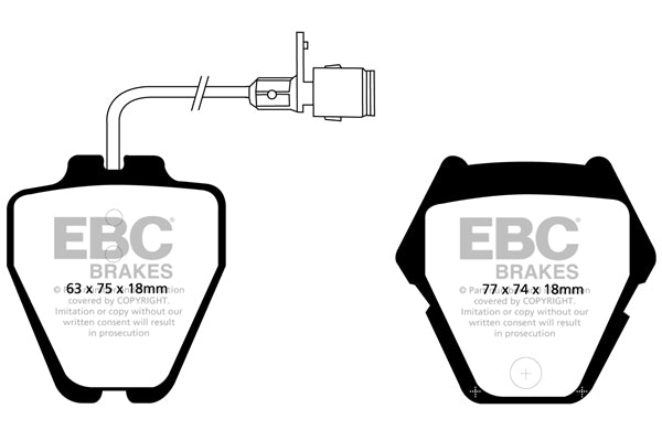 Pastiglie Freno EBC Redstuff DP31328C per Audi A8 quattro (D2/4D), Audi A8 (D2/4D) e altre