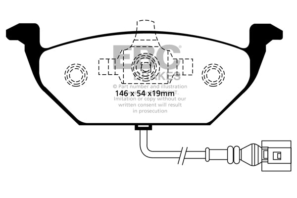 Pastiglie Freno EBC Greenstuff DP21329 per Skoda Octavia (1Z), Volkswagen Golf (Mk6) e altre