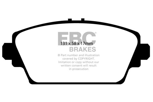 Pastiglie Freno EBC Bluestuff NDX DP51339NDX per Nissan Primera, Honda Accord e altre