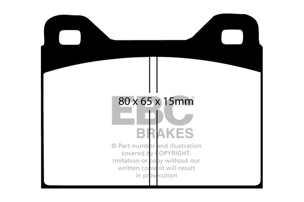 Pastiglie Freno EBC Ultimax DP135 per Volvo 140, Volvo 164 e altre