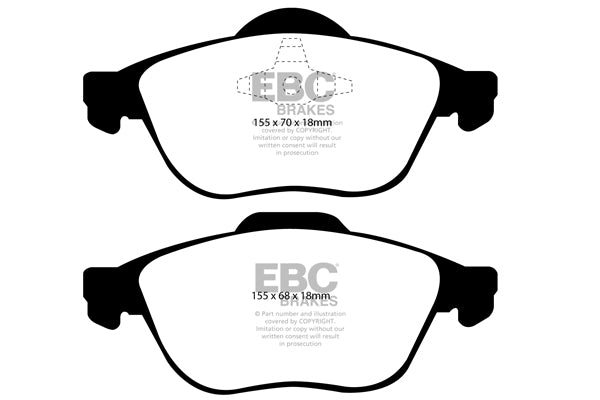 Pastiglie Freno EBC Ultimax DP1353 per Renault Laguna 2, Renault Espace (Mk4) e altre
