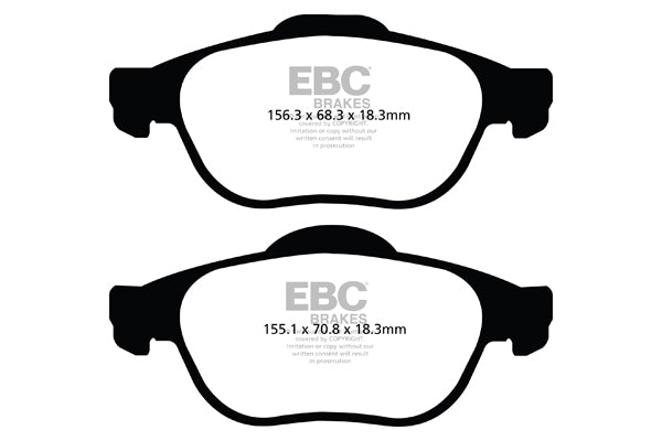 Pastiglie Freno EBC Greenstuff DP21353/2 per Renault Grand Scenic