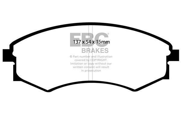 Pastiglie Freno EBC Greenstuff DP21358/2 per Hyundai Santamo e KIA Joice