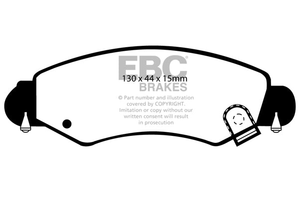 Pastiglie Freno EBC Ultimax DP1361 per Opel Agila, Vauxhall Agila e altre