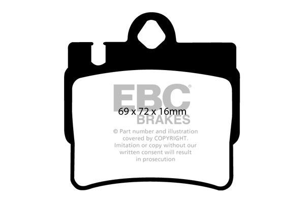 Pastiglie Freno EBC Redstuff DP31364C per Mercedes-Benz Classe S (W220) e Mercedes-Benz Classe CL (C215)