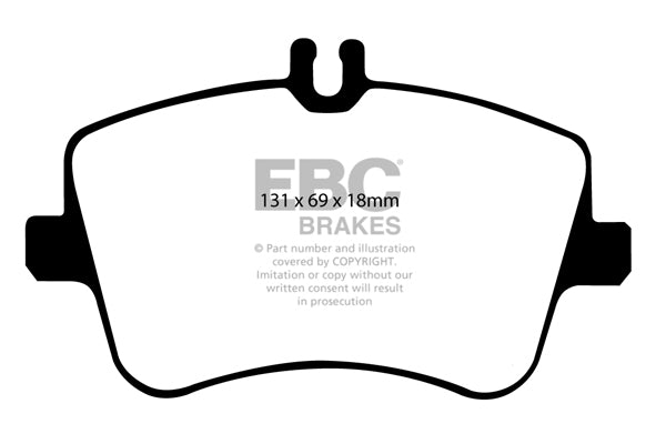 Pastiglie Freno EBC Ultimax DP1365 per Mercedes-Benz Classe C (W203), Mercedes-Benz Classe C Coupe (CL203) e altre