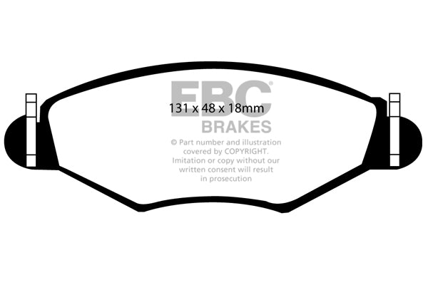 Pastiglie Freno EBC Ultimax DP1366 per Peugeot 206, Peugeot 306 e altre
