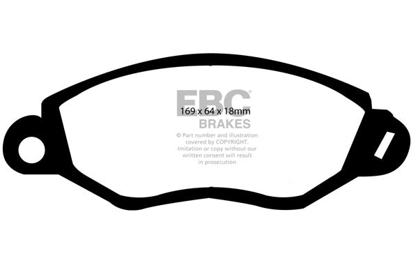 Pastiglie Freno EBC Ultimax DP1367 per Ford Transit (3rd Gen) e Ford Tourneo