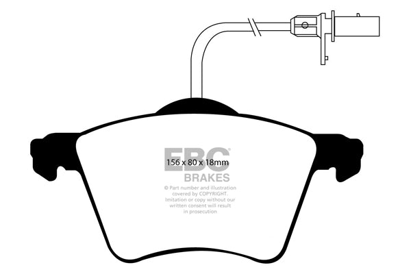 Pastiglie Freno EBC Greenstuff DP21368 per Volkswagen Sharan (7M), Ford Galaxy (Mk1) e altre