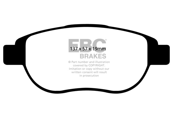 Pastiglie Freno EBC Greenstuff DP21375 per Peugeot 307, Citroen Xsara Picasso e altre