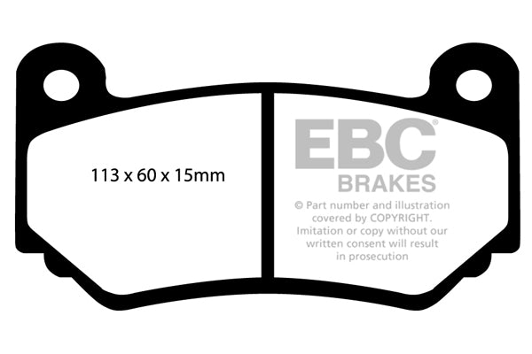 Pastiglie Freno EBC Redstuff DP31377C per Holden Z e Holden Commodore (VZ)