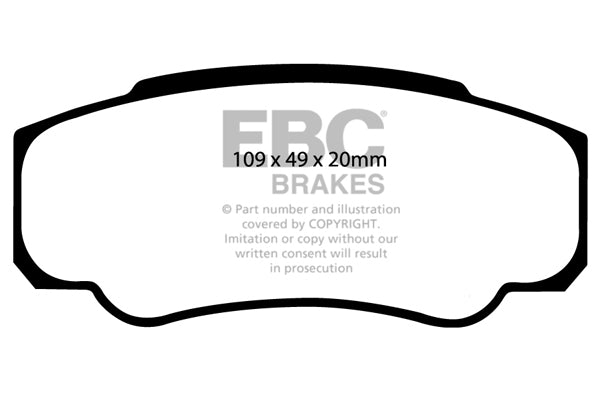 Pastiglie Freno EBC Ultimax DP1378 per Fiat Ducato, Peugeot Boxer e altre
