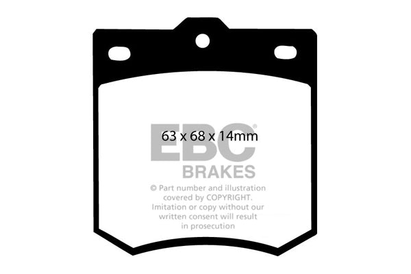 Pastiglie Freno EBC Ultimax DP138 per Toyota Corona, Mazda 1000 e altre