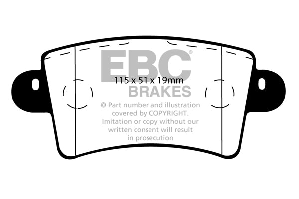 Pastiglie Freno EBC Ultimax DP1385 per Renault Master, Nissan Interstar e altre