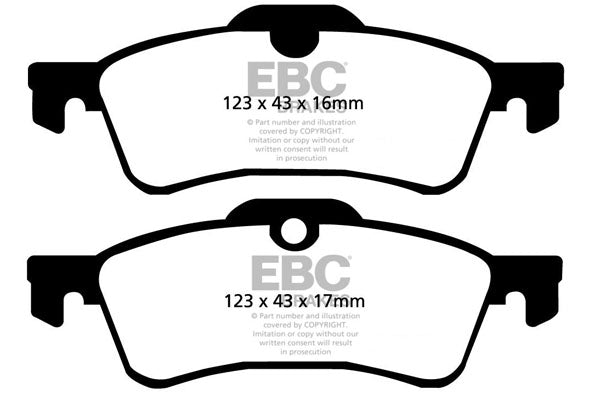 Pastiglie Freno EBC Greenstuff DP21389 per Mini Hatch (1st Gen)(R53) e Mini Hatch (1st Gen)(R50)