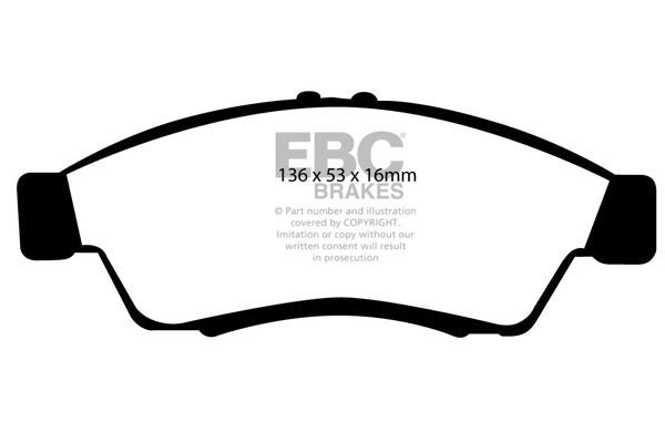 Pastiglie Freno EBC Ultimax DP1390 per Suzuki Liana