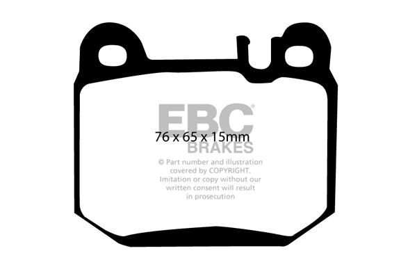 Pastiglie Freno EBC Redstuff DP31395C per Maserati Quattroporte (M139)