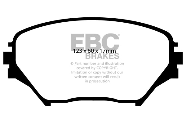 Pastiglie Freno EBC Ultimax DP1402 per Toyota Rav 4