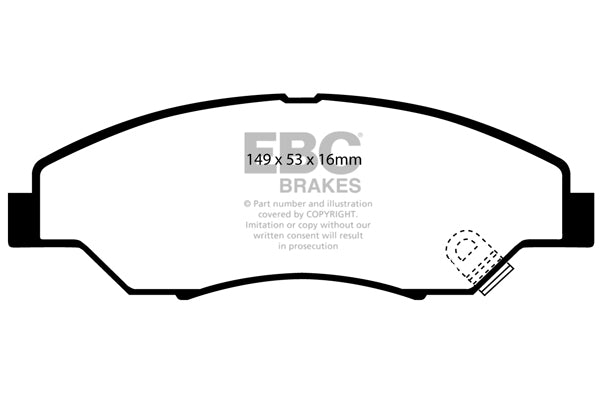 Pastiglie Freno EBC Greenstuff DP61404 per KIA Retona e KIA Sportage