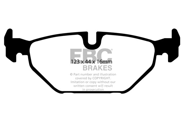 Pastiglie Freno EBC Yellowstuff DP41405R per Saab 9-5