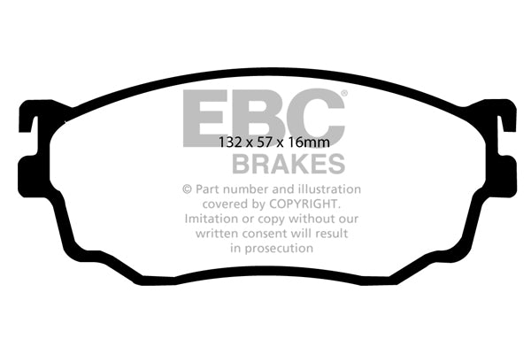 Pastiglie Freno EBC Ultimax DP1411 per Mazda Premacy, Mazda 626 e altre