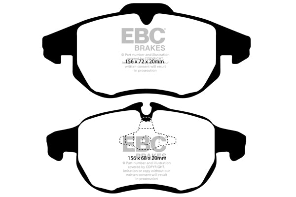Pastiglie Freno EBC Redstuff DP31414C per Opel Vectra, Opel Signum e altre