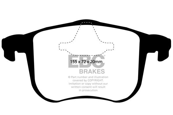 Pastiglie Freno EBC Redstuff DP31416C per Opel Vectra, Vauxhall Signum e altre