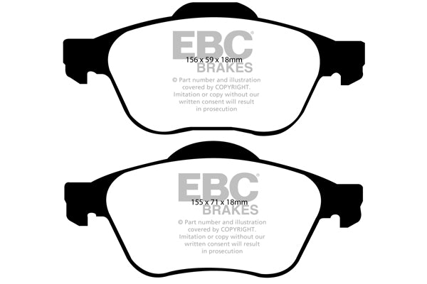 Pastiglie Freno EBC Ultimax DP1421 per Toyota Avensis