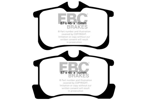 Pastiglie Freno EBC Ultimax DP1422 per Toyota Corolla e Toyota Avensis