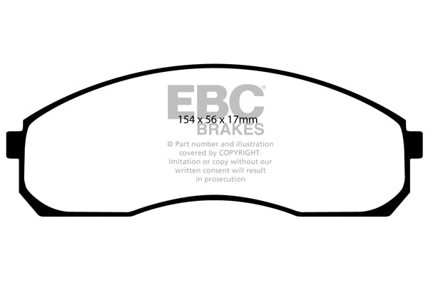 Pastiglie Freno EBC Ultimax DP1423 per KIA Sedona e KIA Carnival