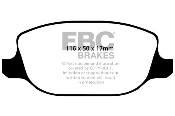 Pastiglie Freno EBC Ultimax DP1425 per Alfa Romeo 159, Alfa Romeo Brera e altre