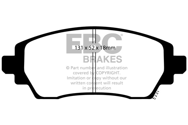 Pastiglie Freno EBC Greenstuff DP21431 per Toyota Corolla