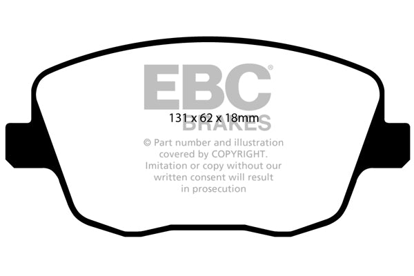 Pastiglie Freno EBC Greenstuff DP21436 per Skoda Fabia (6Y)