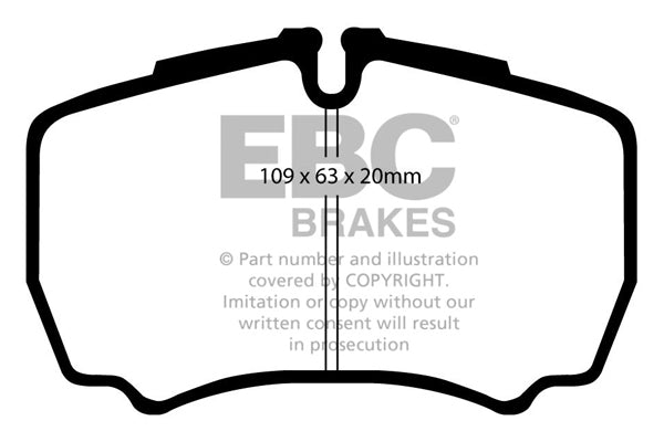 Pastiglie Freno EBC Ultimax DP1440 per Ford Transit (3rd Gen)