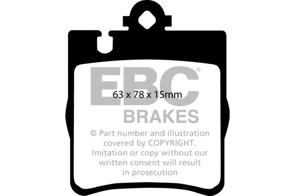 Pastiglie Freno EBC Redstuff DP31441C per Mercedes-Benz Classe C (W203), Mercedes-Benz CLK (C209) e altre