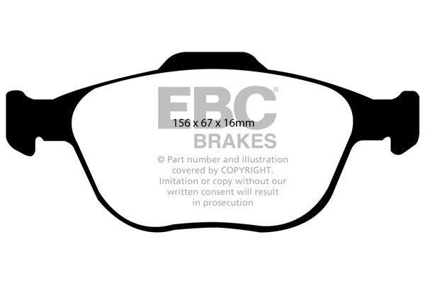 Pastiglie Freno EBC Ultimax DP1444 per Ford Transit Connect