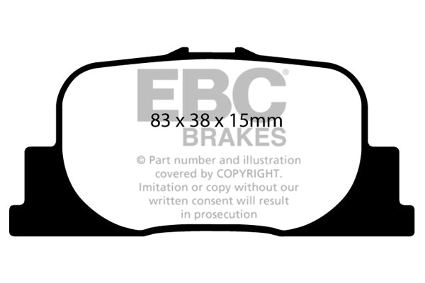 Pastiglie Freno EBC Ultimax DP1456 per Toyota Prius e Toyota Windom