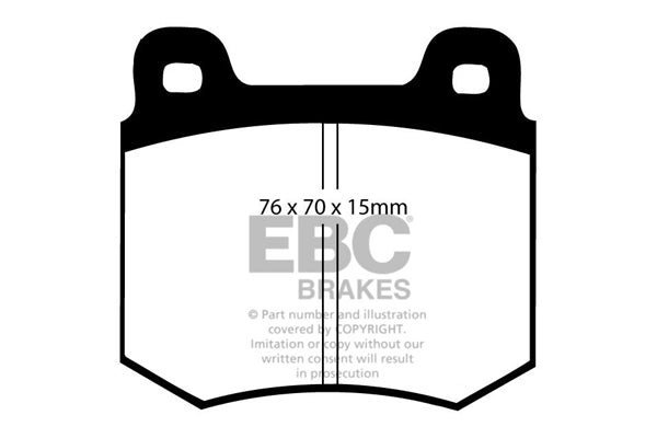Pastiglie Freno EBC Ultimax DP146 per Chrysler 160, Chrysler 180 e altre
