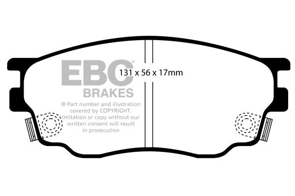Pastiglie Freno EBC Ultimax DP1464 per Mazda 6