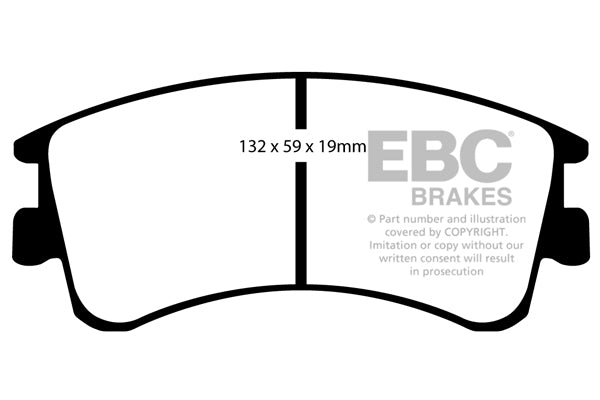 Pastiglie Freno EBC Greenstuff DP21465 per Mazda 6