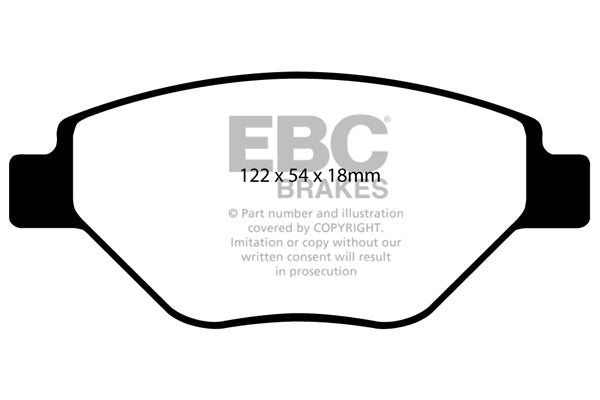 Pastiglie Freno EBC Greenstuff DP21467 per Renault Megane Hatch (Mk2), Renault Megane Saloon (Mk2) e altre