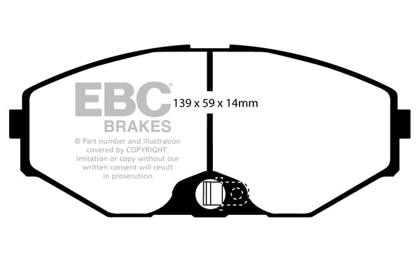 Pastiglie Freno EBC Ultimax DP1471 per Nissan QX e Nissan Stagea