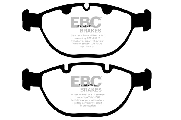 Pastiglie Freno EBC Yellowstuff DP41472R per BMW X5 (E53)