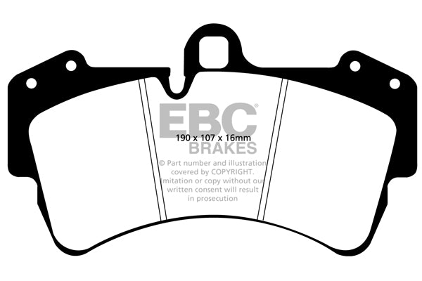 Pastiglie Freno EBC Bluestuff NDX DP51473NDX per Audi Q7 (4L), Volkswagen Touareg (1st Gen) e altre