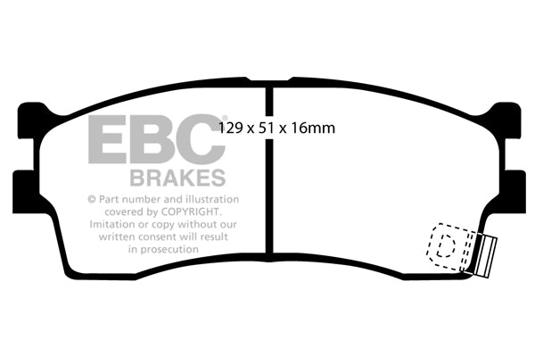 Pastiglie Freno EBC Greenstuff DP21475 per KIA Rio (DC), KIA Shuma e altre