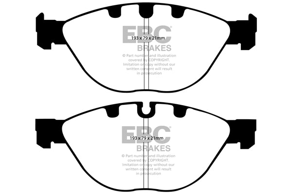 Pastiglie Freno EBC Yellowstuff DP41482R per BMW Serie 5 (E60), BMW Serie 5 (E61) e altre
