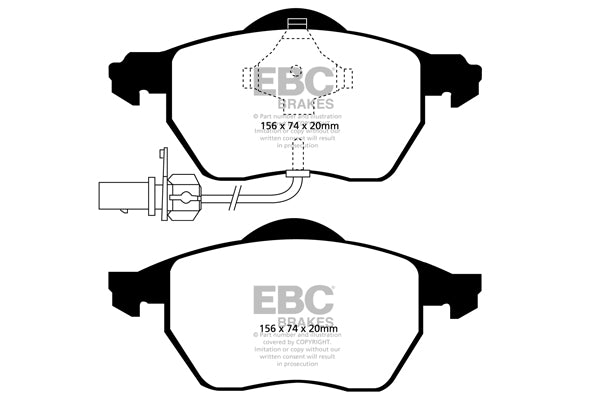 Pastiglie Freno EBC Ultimax DP1483 per Volkswagen Passat, Skoda Superb (3U) e altre
