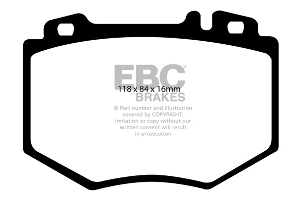 Pastiglie Freno EBC Yellowstuff DP41487R per Mercedes-Benz Classe CL (C215) e Mercedes-Benz Classe S (W220)